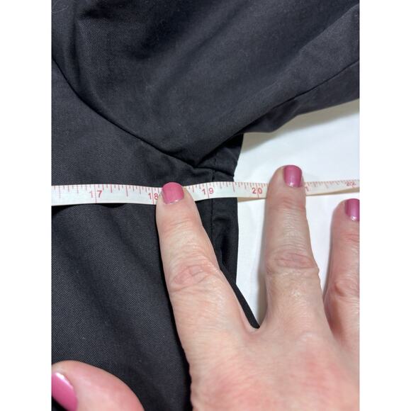 Cumar Italy Utility Jacket Black Medium Drawstring Hidden Hood Short Sleeve - Picture 7 of 15